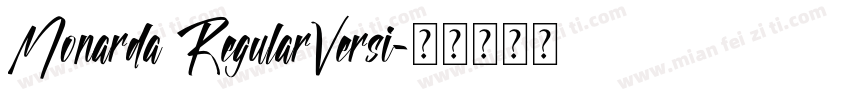 Monarda RegularVersi字体转换